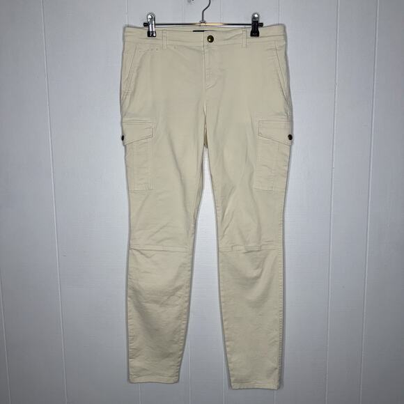 Lauren Ralph Lauren Women’s Skinny Cargo Khaki Pants Size 10 - Picture 1 of 6